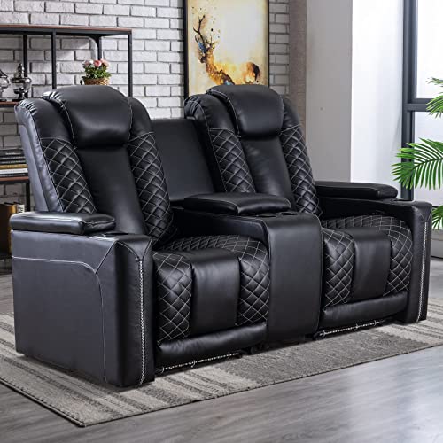 canmov-home-theater-seating-electric-power-recliner-chairs-with-usb-ports-and-cup-holders-breathable-faux-leather-recliner-set-with-hidden-arm-storage-ambient-lighting-row-of-2-black